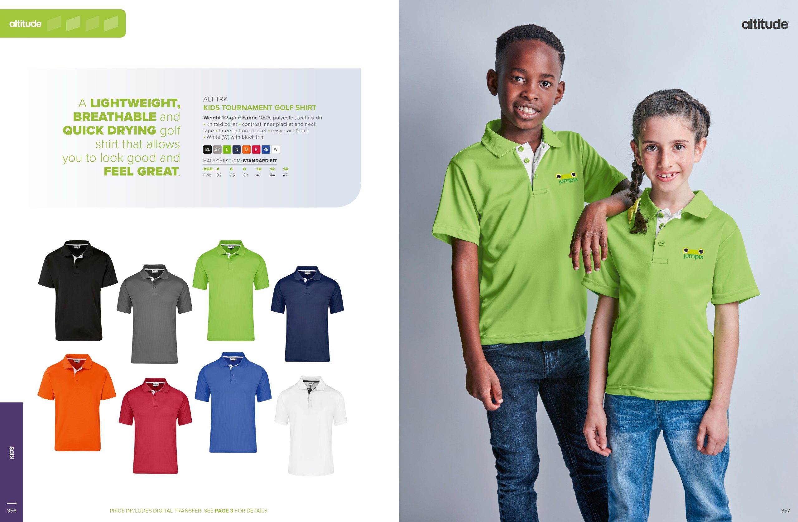 Kids Tournament Golf Shirt - Image 7